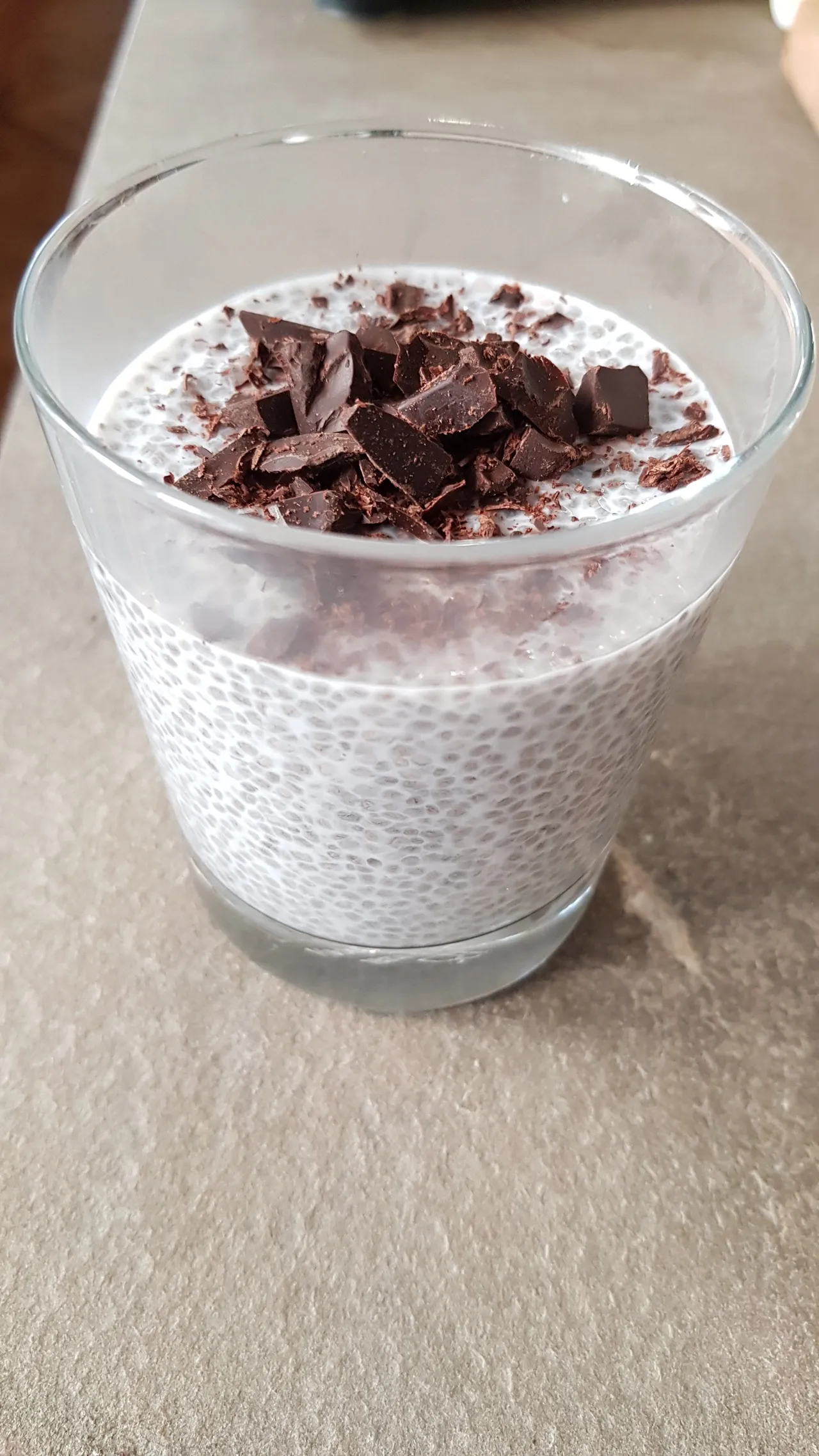 Pudding de chía con chocolate